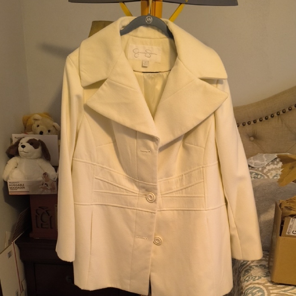 Jessica Simpson Cream Pea Coat